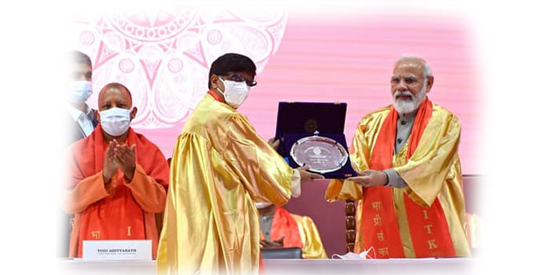 PM Narendra Modi awarded digital degrees to the students.