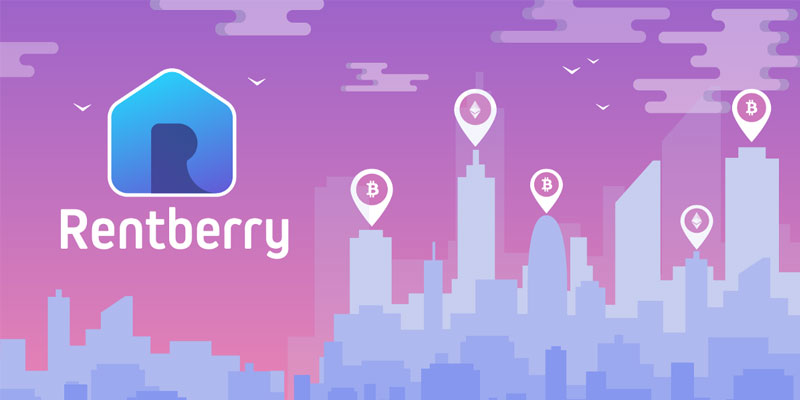 What are the benefits of using blockchain technology in the development of real estate platforms like Rentberry?